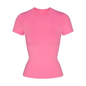 skims cotton jersey tee size xxs sugar pink